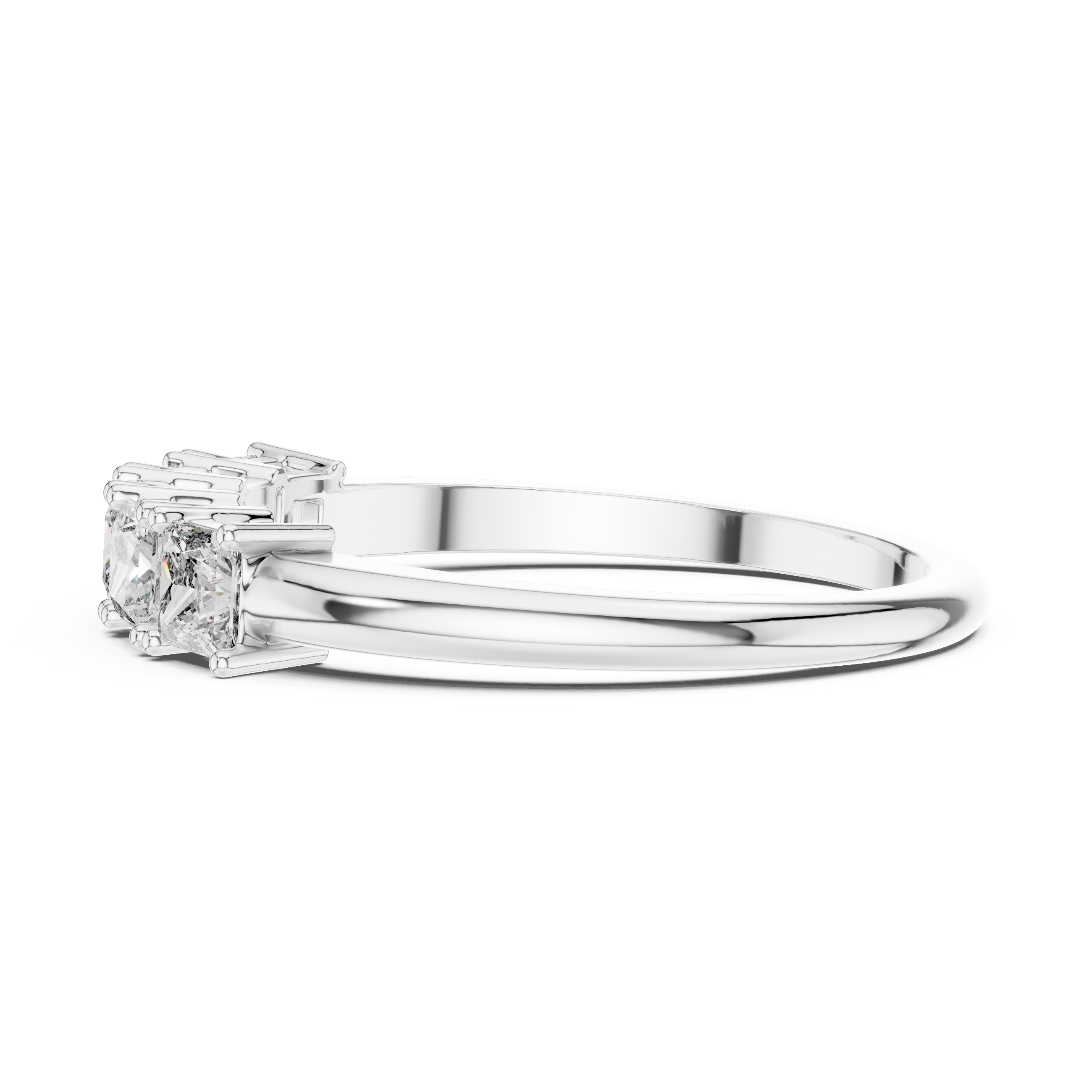 5-Stone Princess-Cut Diamond Band