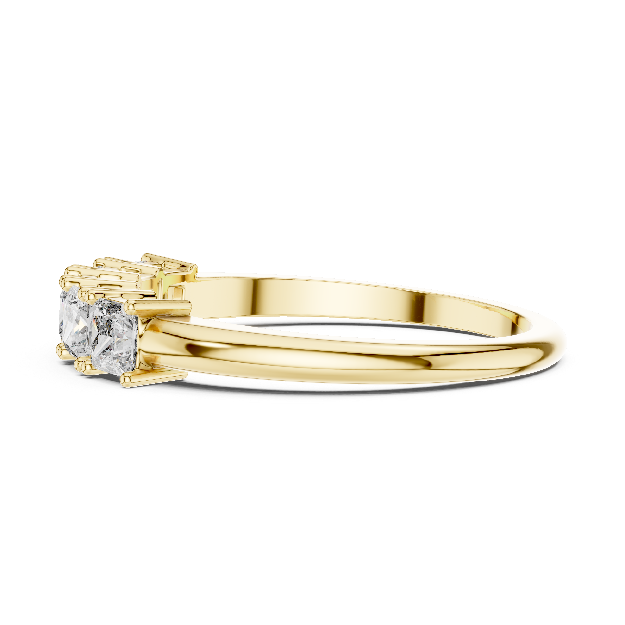 5-Stone Princess-Cut Diamond Band