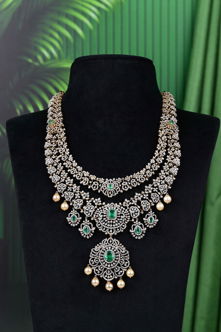 Emerald Diamond Necklace