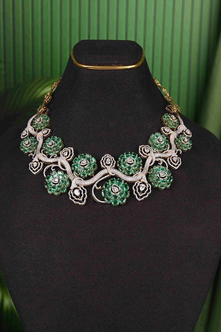 Emerald Garden Floral Necklace