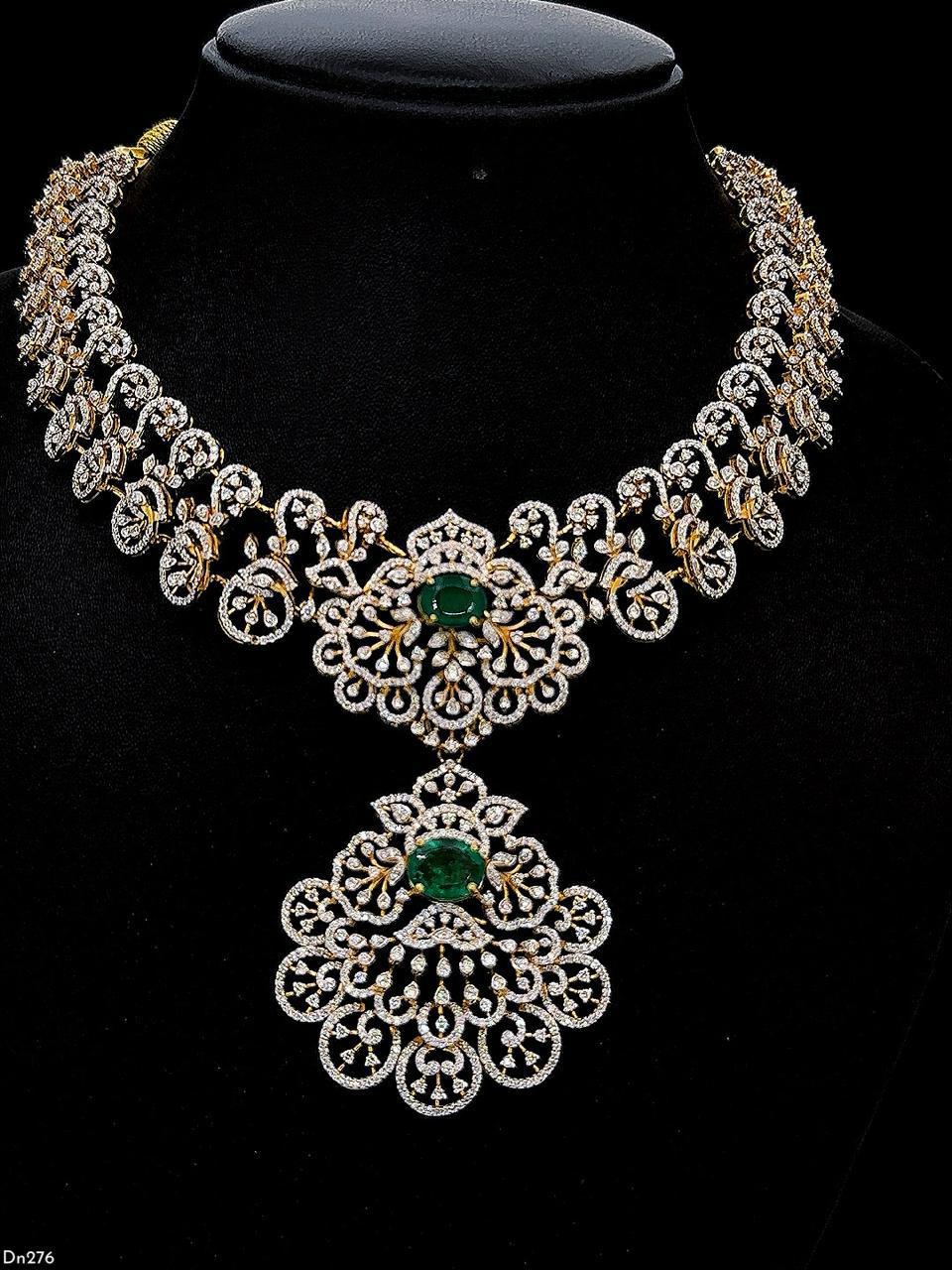 Traditional Gold Diamond Necklace
