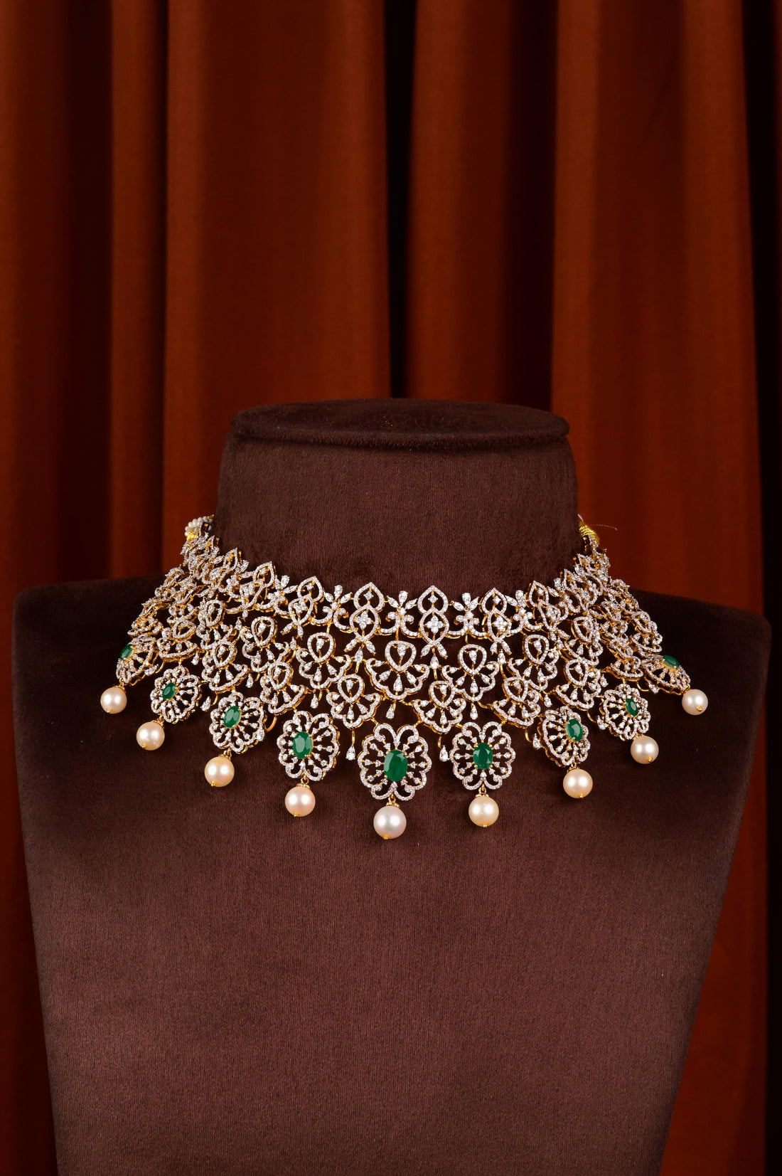 Emerald Diamond Choker