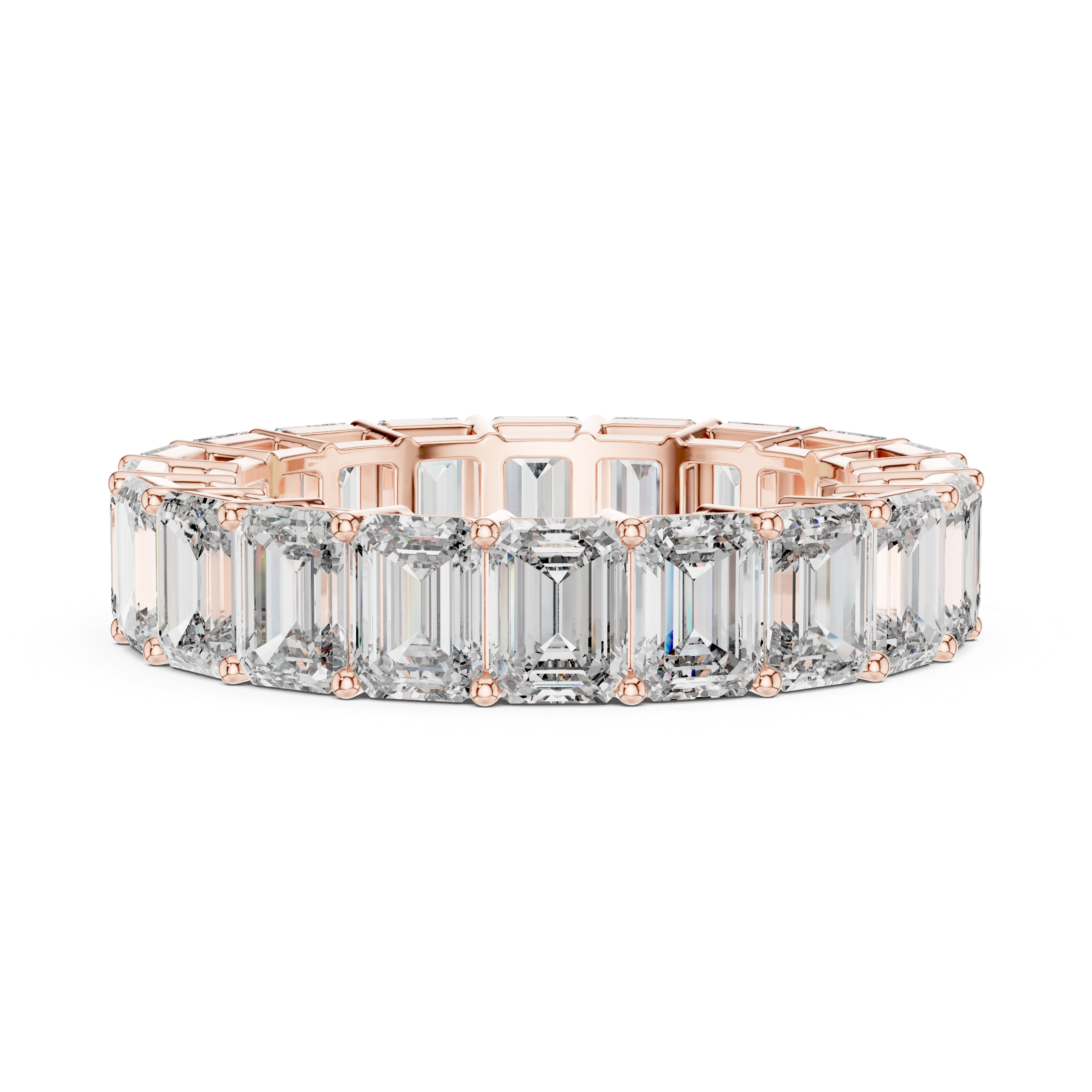 Emerald-Cut Diamond Full Eternity Band