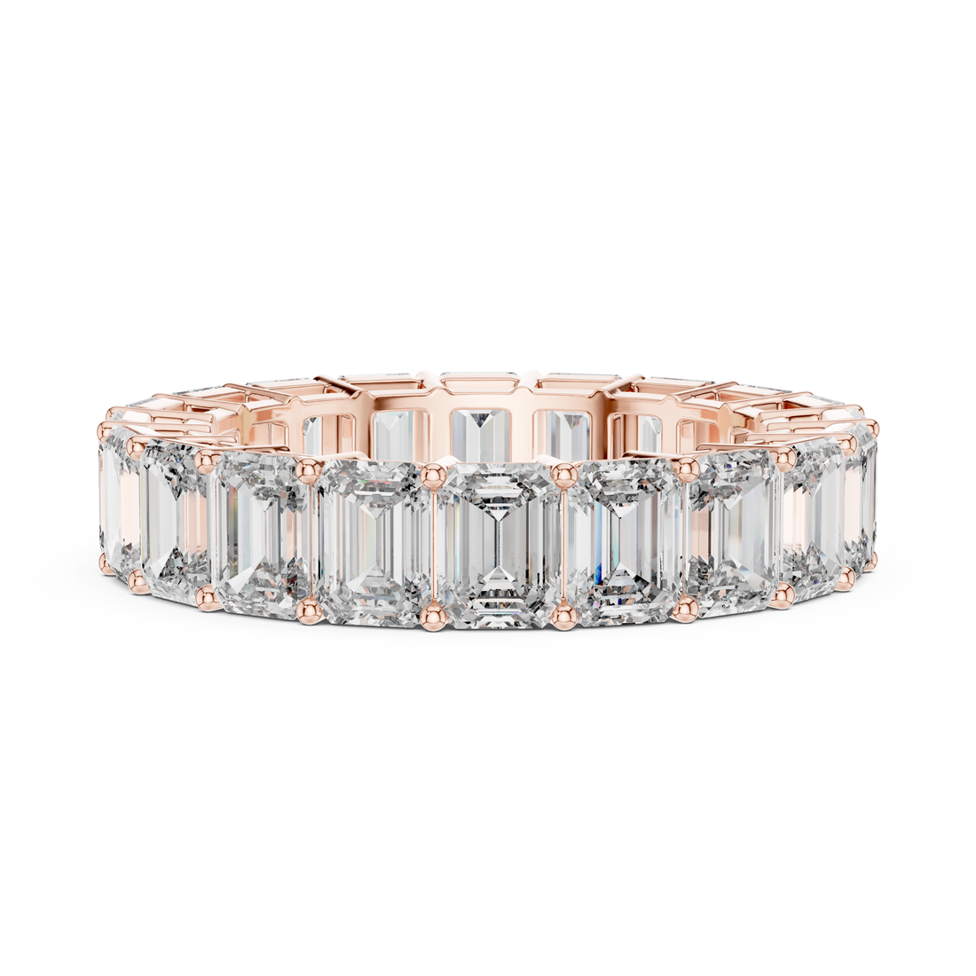 Emerald-Cut Diamond Full Eternity Band