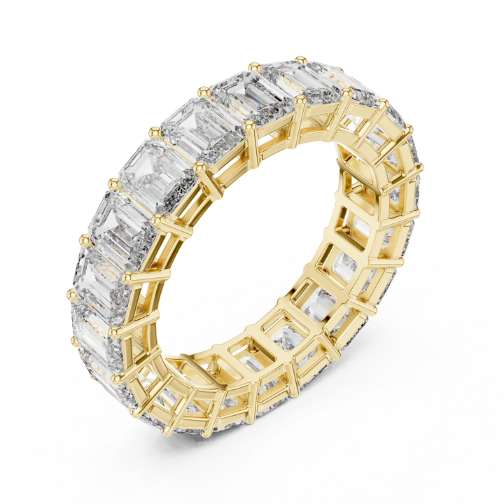 Emerald-Cut Diamond Full Eternity Band