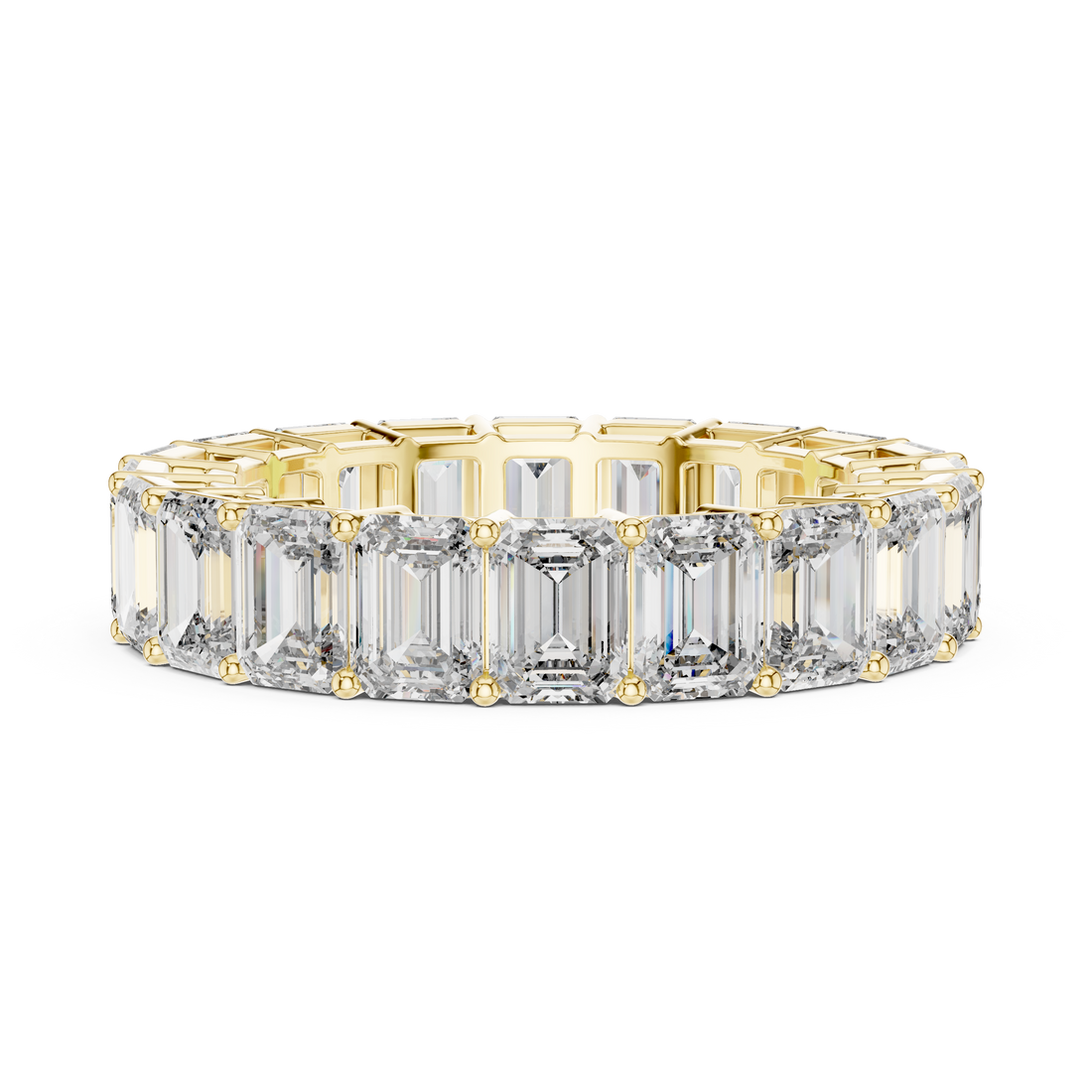 Emerald-Cut Diamond Full Eternity Band