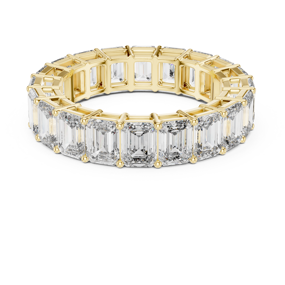 Emerald-Cut Diamond Full Eternity Band