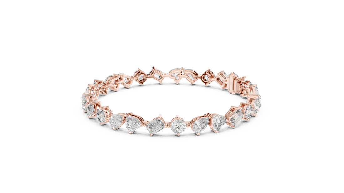 Multi-Shape Fancy Cut Diamond Tennis Bracelet (2.80 TCW)