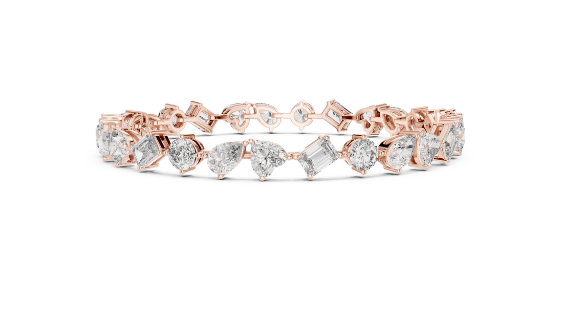 Multi-Shape Fancy Cut Diamond Tennis Bracelet (2.80 TCW)