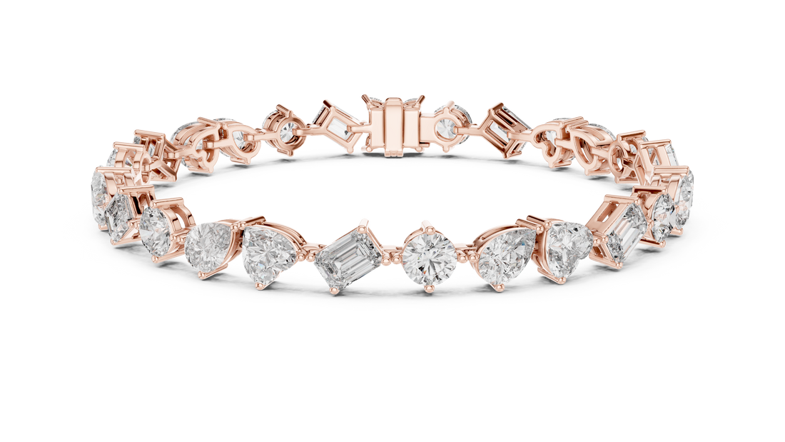 Multi-Shape Fancy Cut Diamond Tennis Bracelet (2.80 TCW)