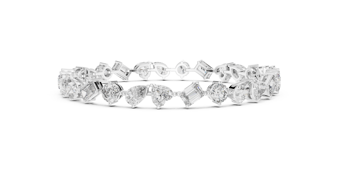 Multi-Shape Fancy Cut Diamond Tennis Bracelet (2.80 TCW)