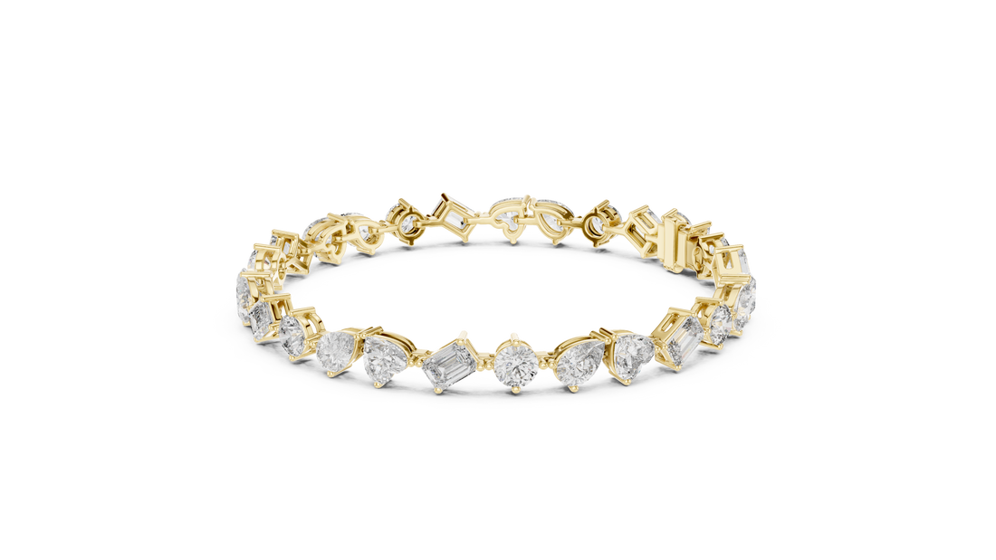 Multi-Shape Fancy Cut Diamond Tennis Bracelet (2.80 TCW)