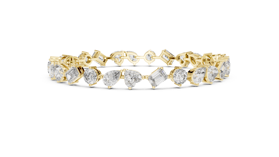 Multi-Shape Fancy Cut Diamond Tennis Bracelet (2.80 TCW)