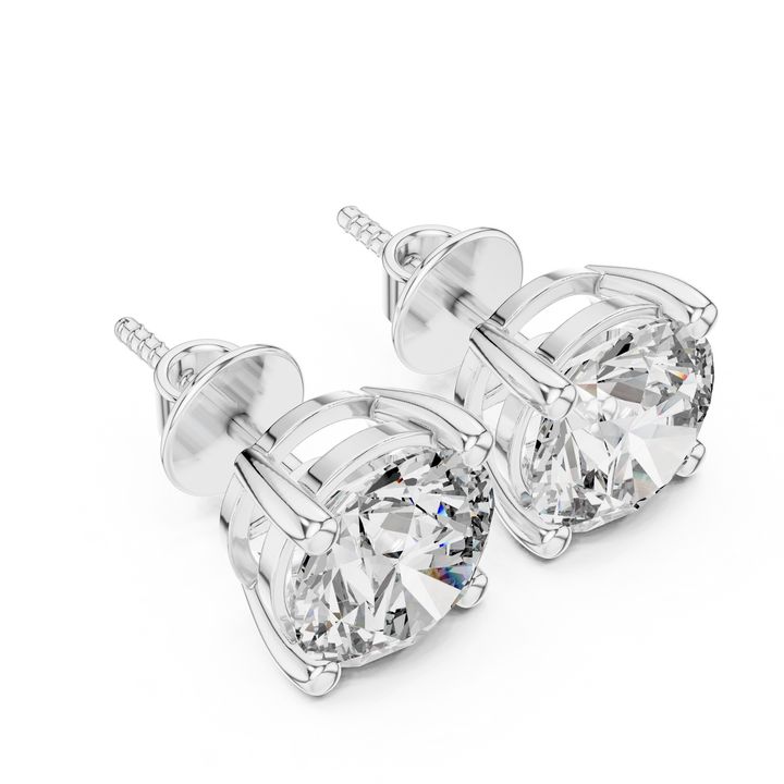Classic 2cts Round Diamond Studs