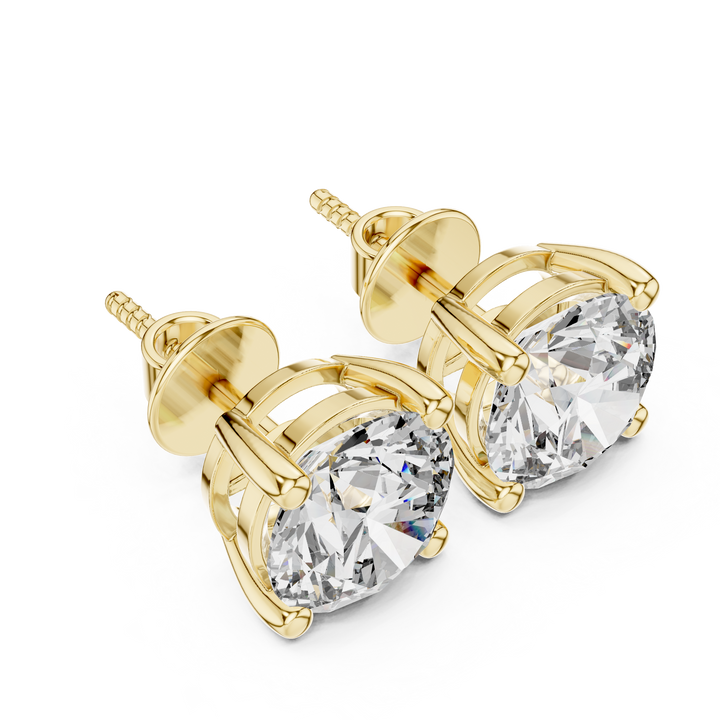 Classic 2cts Round Diamond Studs