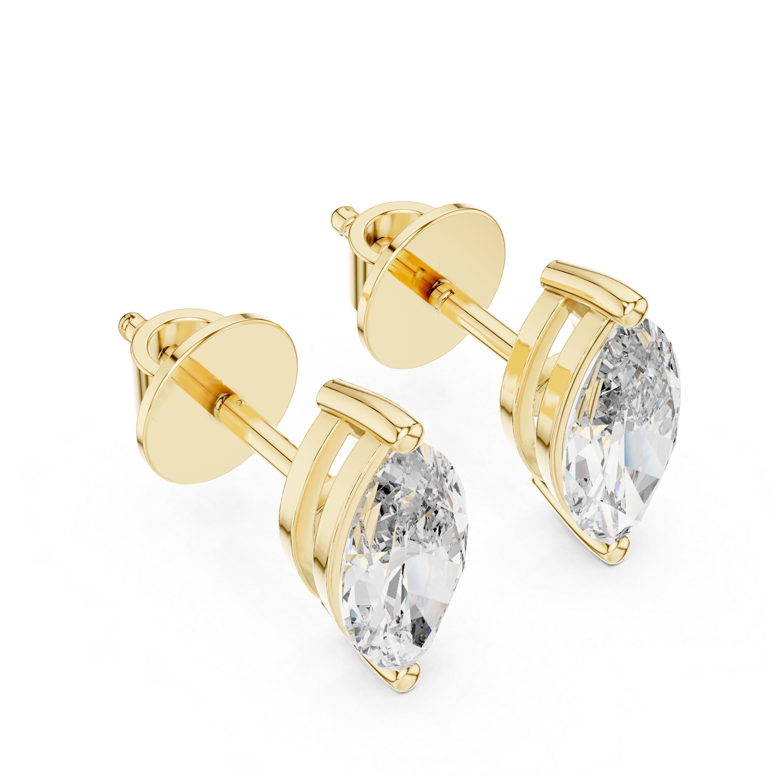Classic 0.75CT Marquise Diamond Solitaire Studs