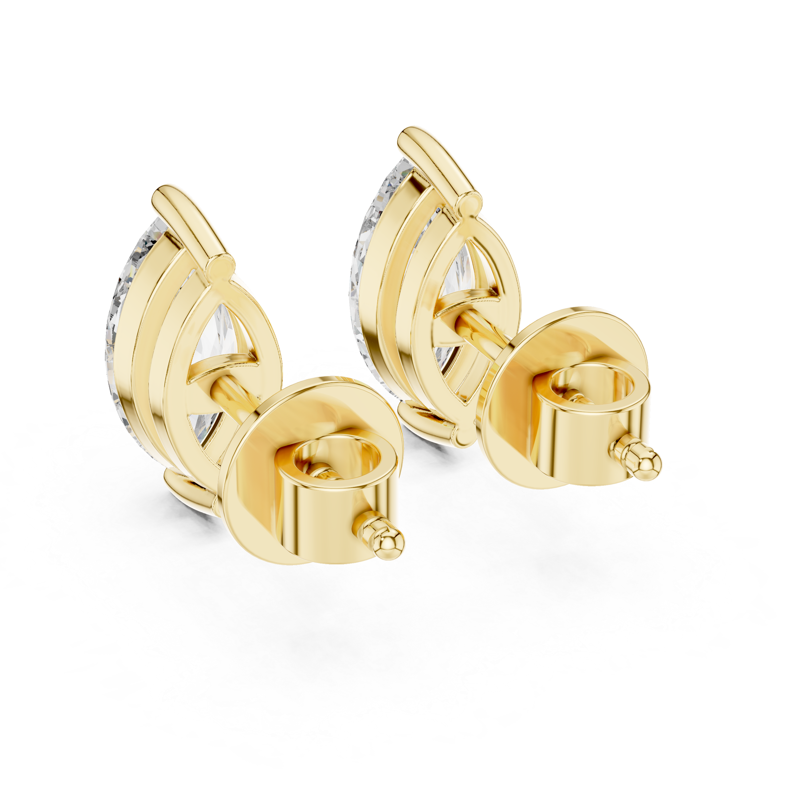 Classic 0.75CT Marquise Diamond Solitaire Studs