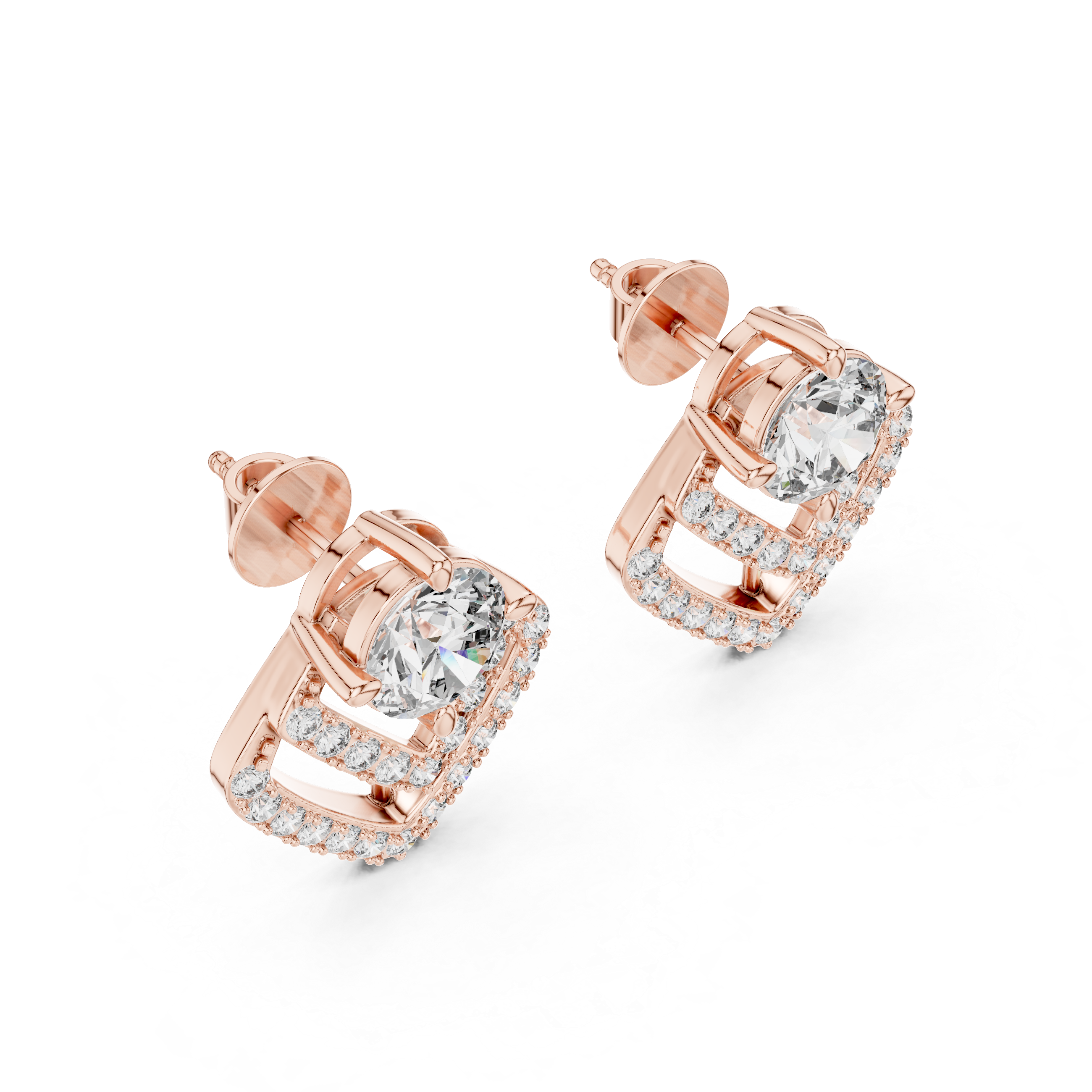 The Aethel Chevron Solitaire Studs