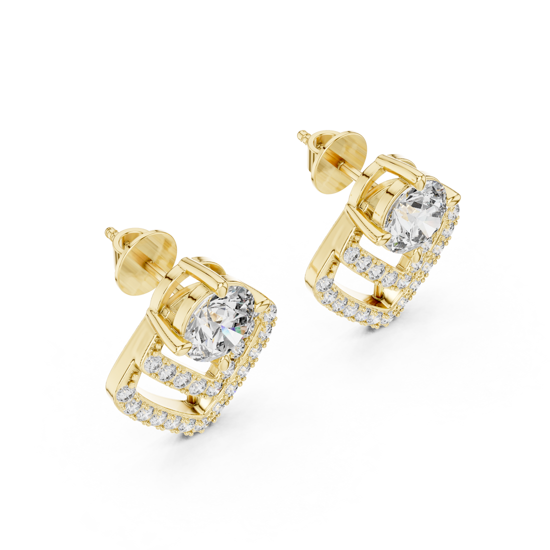 The Aethel Chevron Solitaire Studs