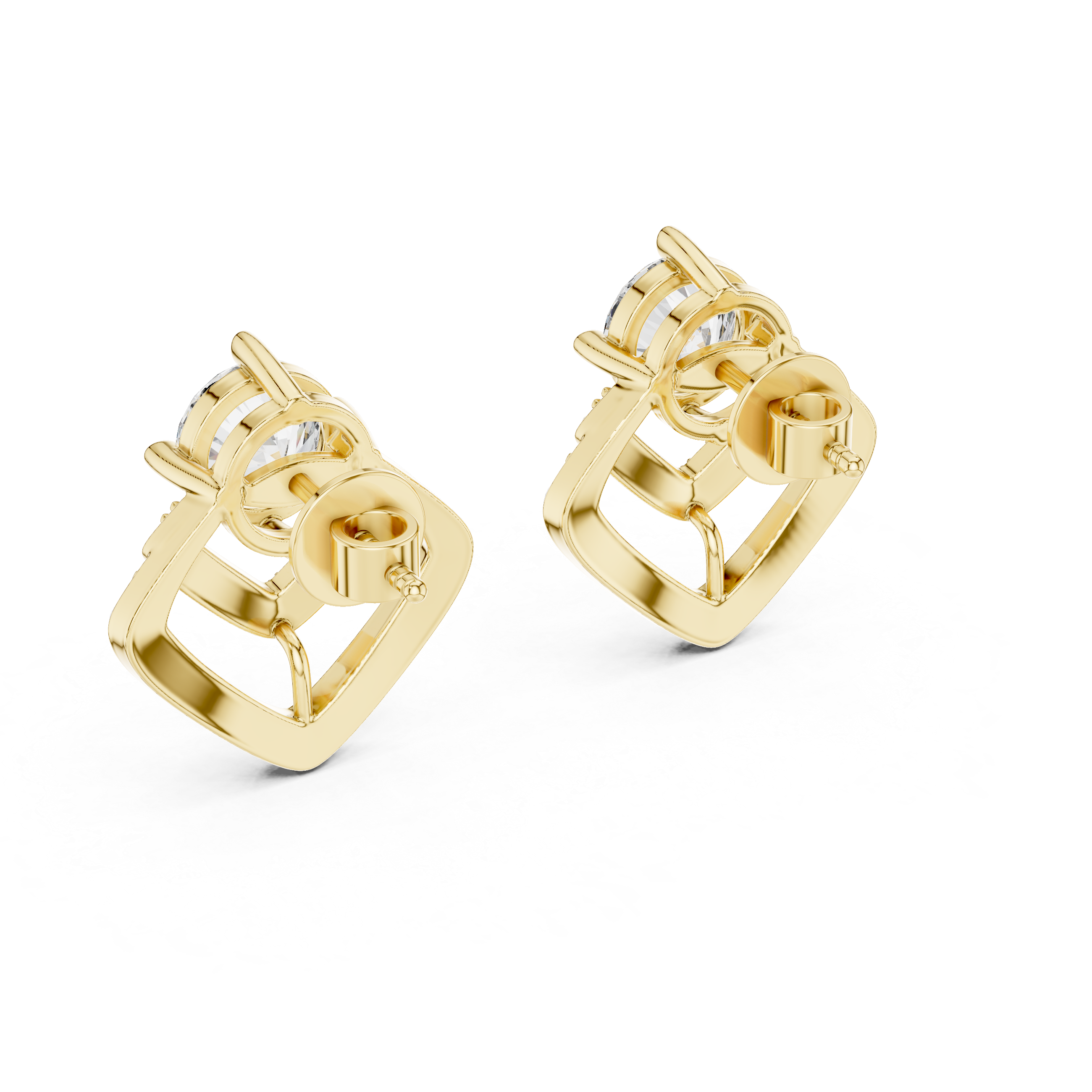 The Aethel Chevron Solitaire Studs