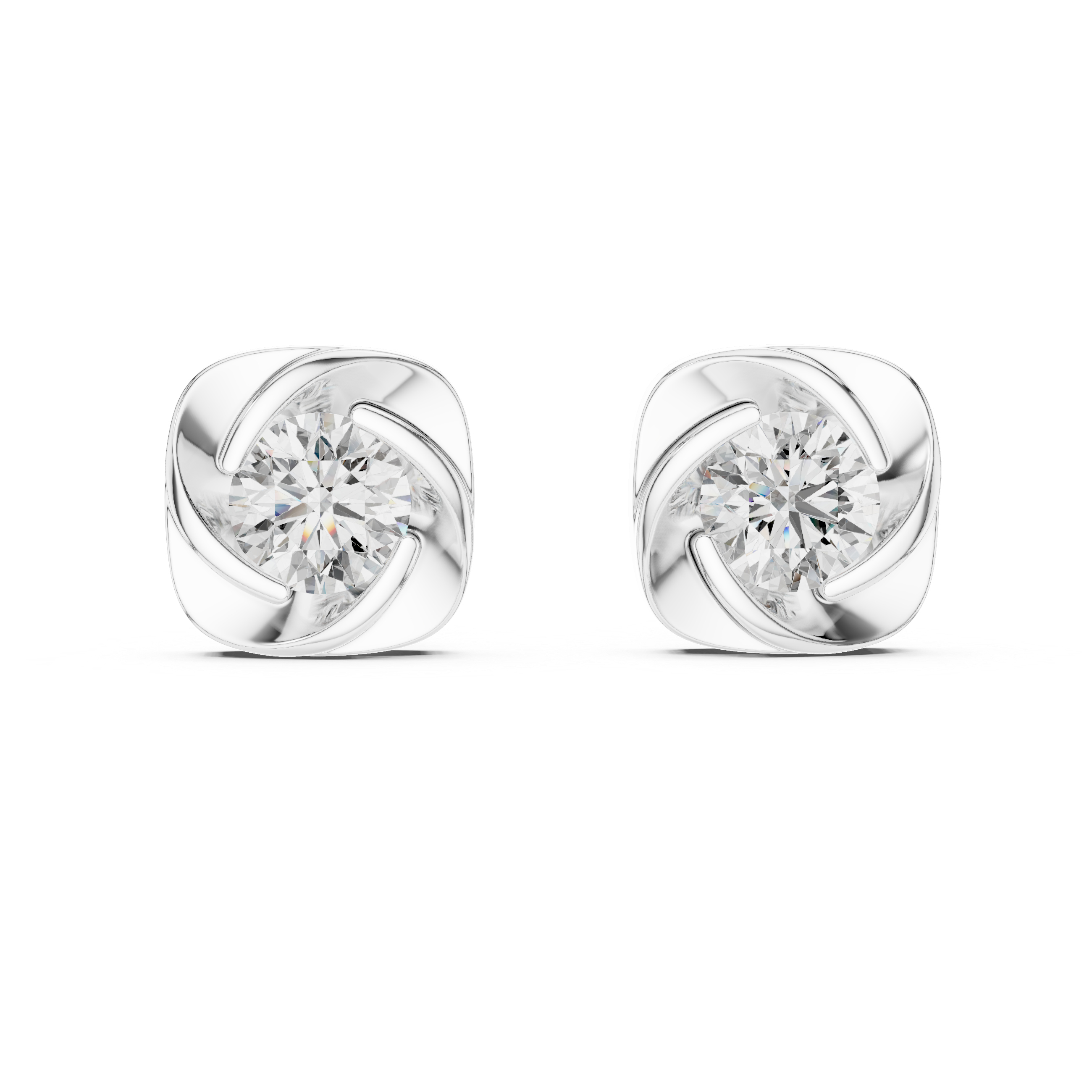 Elysian Diamond Rose Studs