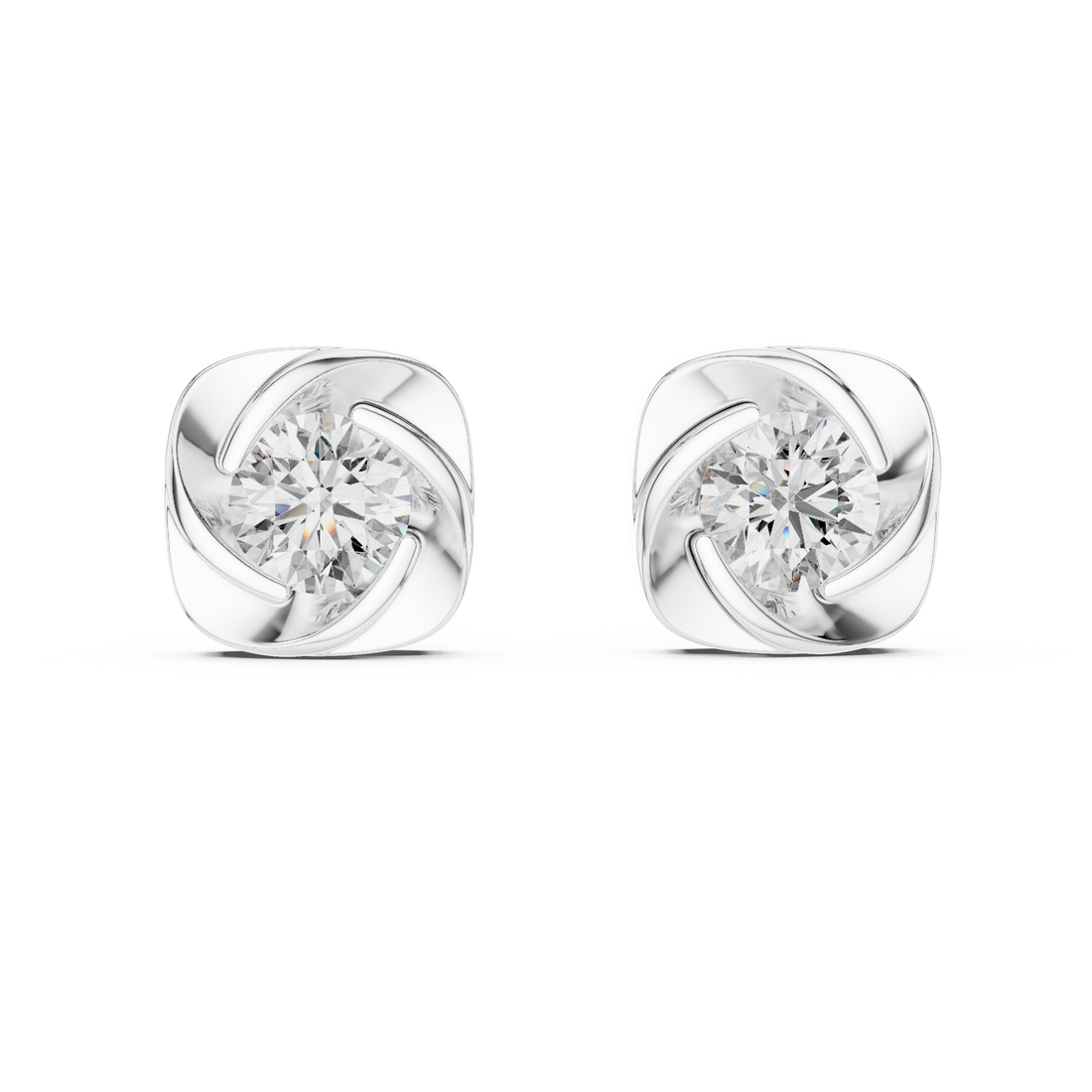 Elysian Diamond Rose Studs