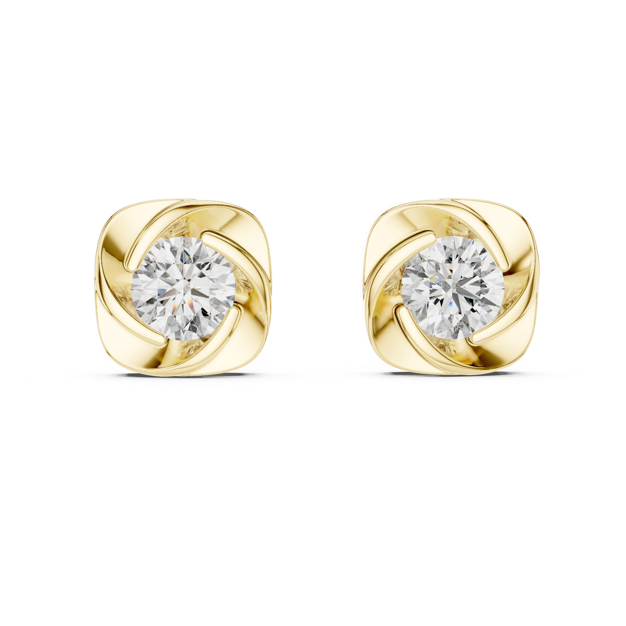 Elysian Diamond Rose Studs