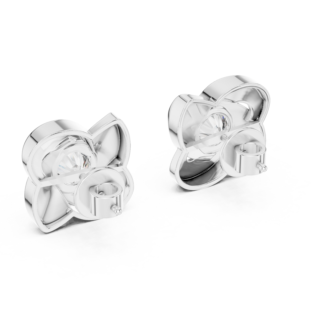 Aura Sculpted Bloom Diamond Studs
