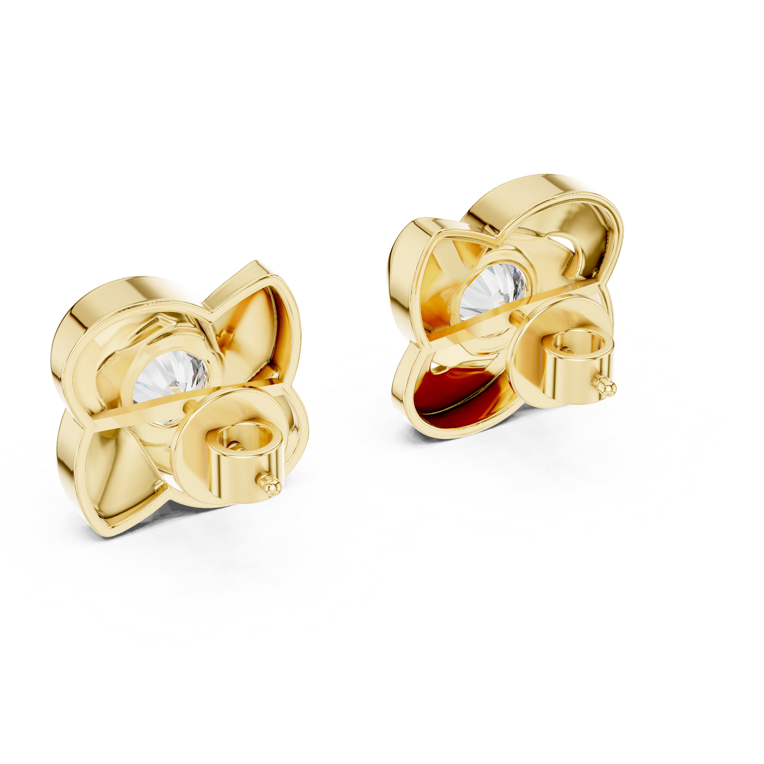 Aura Sculpted Bloom Diamond Studs