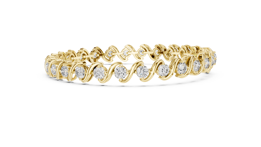 24 Pointers  Round Diamond S-Link Bracelet