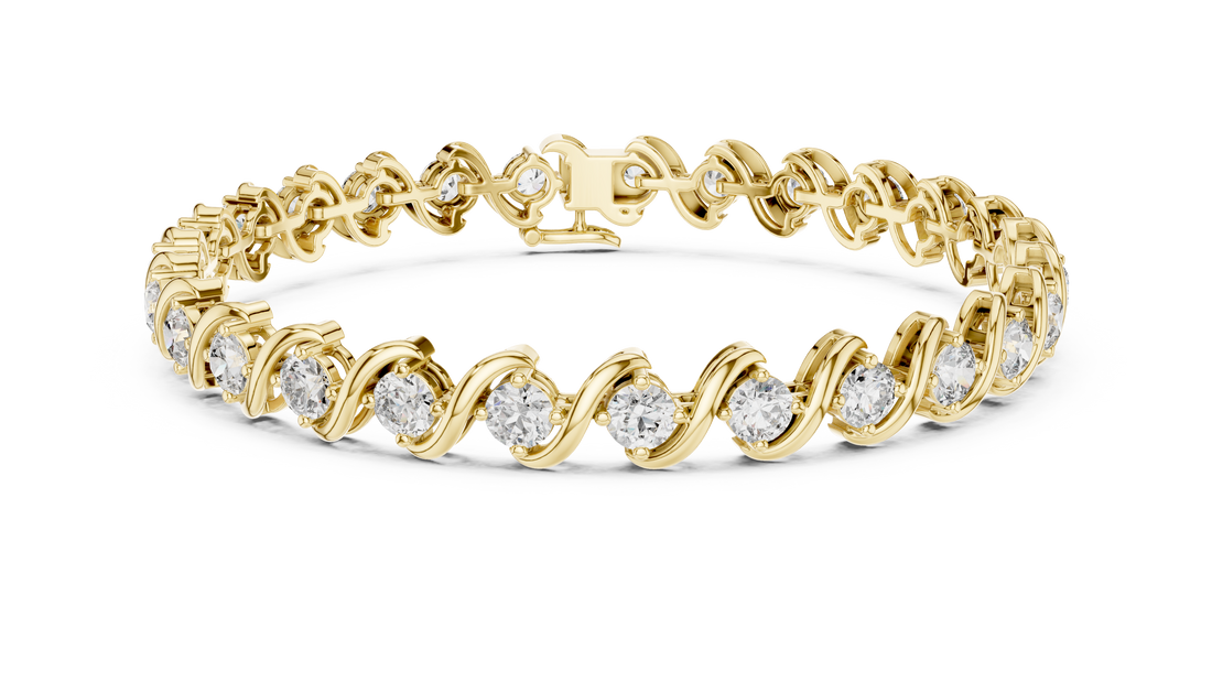 24 Pointers  Round Diamond S-Link Bracelet