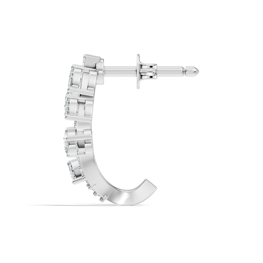 Marquise & Pear Diamond Leaf Crawler Earrings