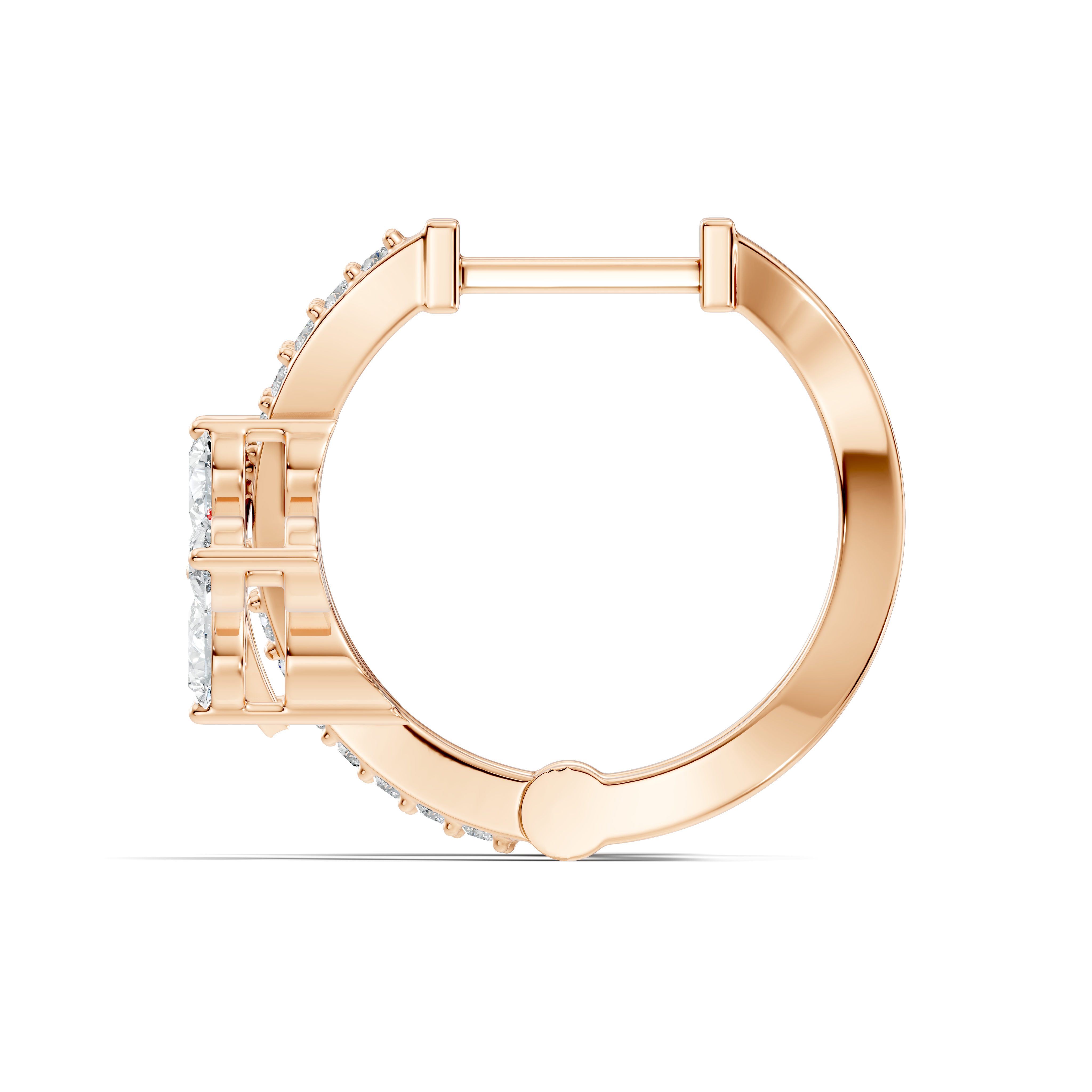 Elegance Floral C-Hoop Earrings