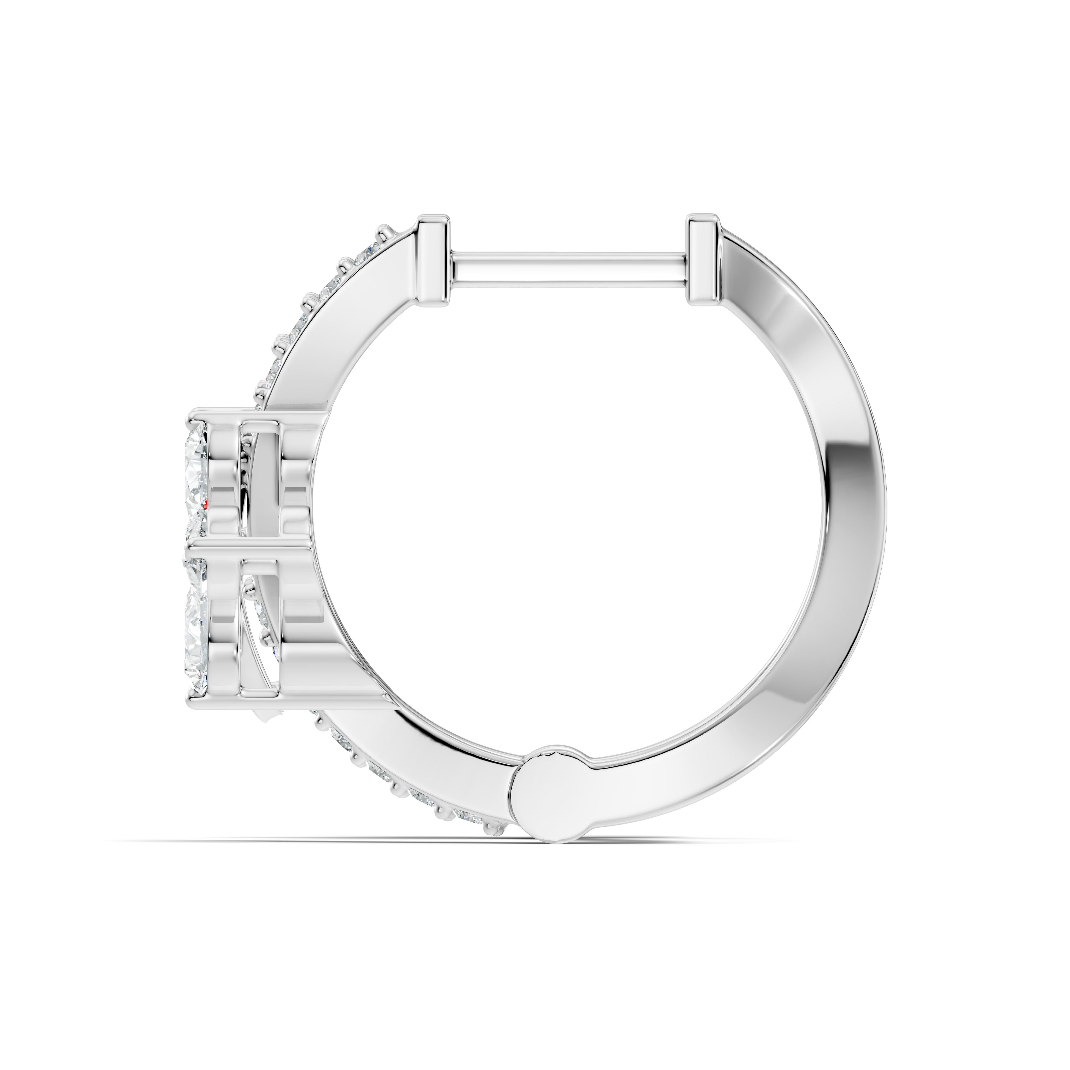 Elegance Floral C-Hoop Earrings