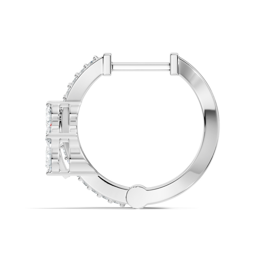 Elegance Floral C-Hoop Earrings
