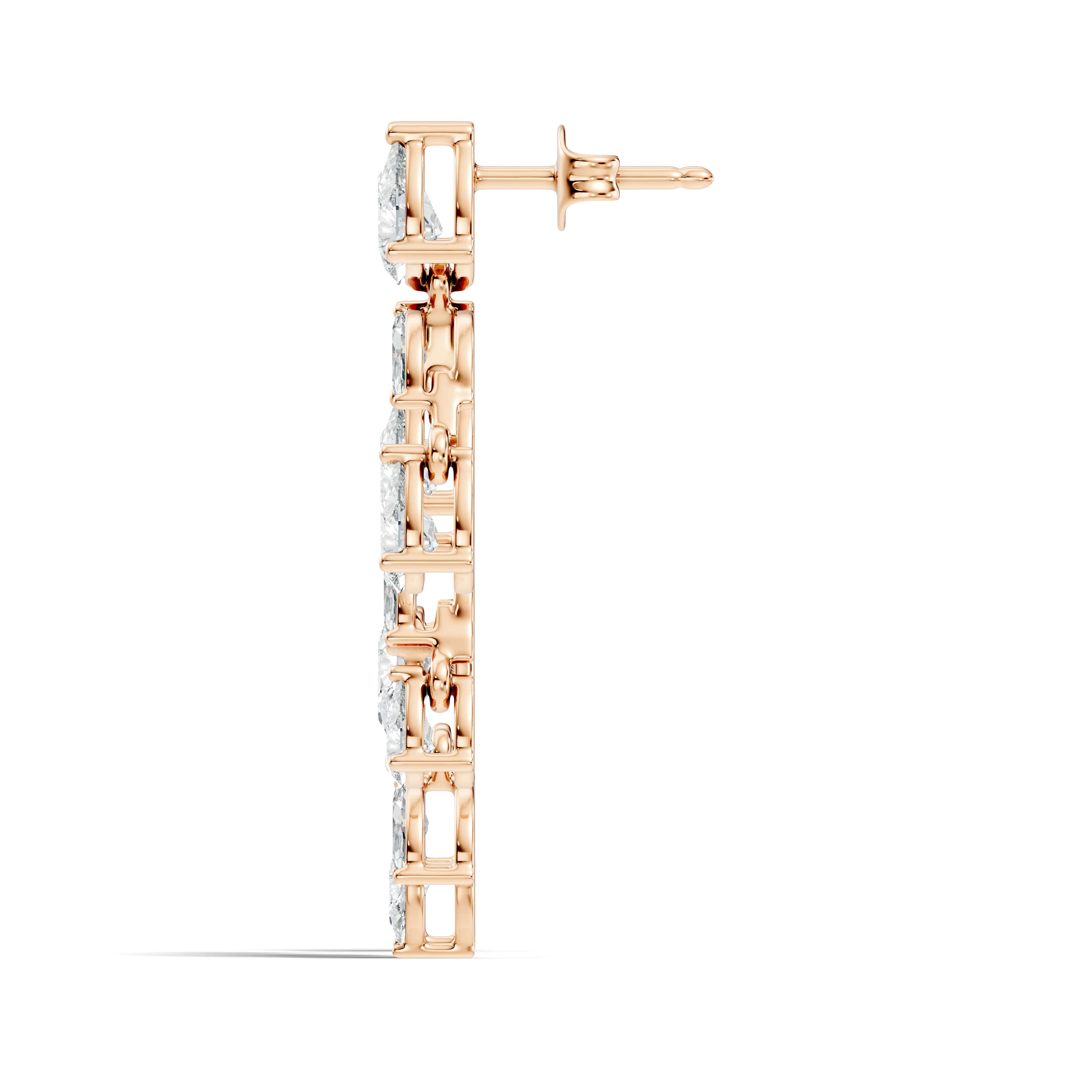 Chandelier Pear & Marquise Diamond Statement Earrings