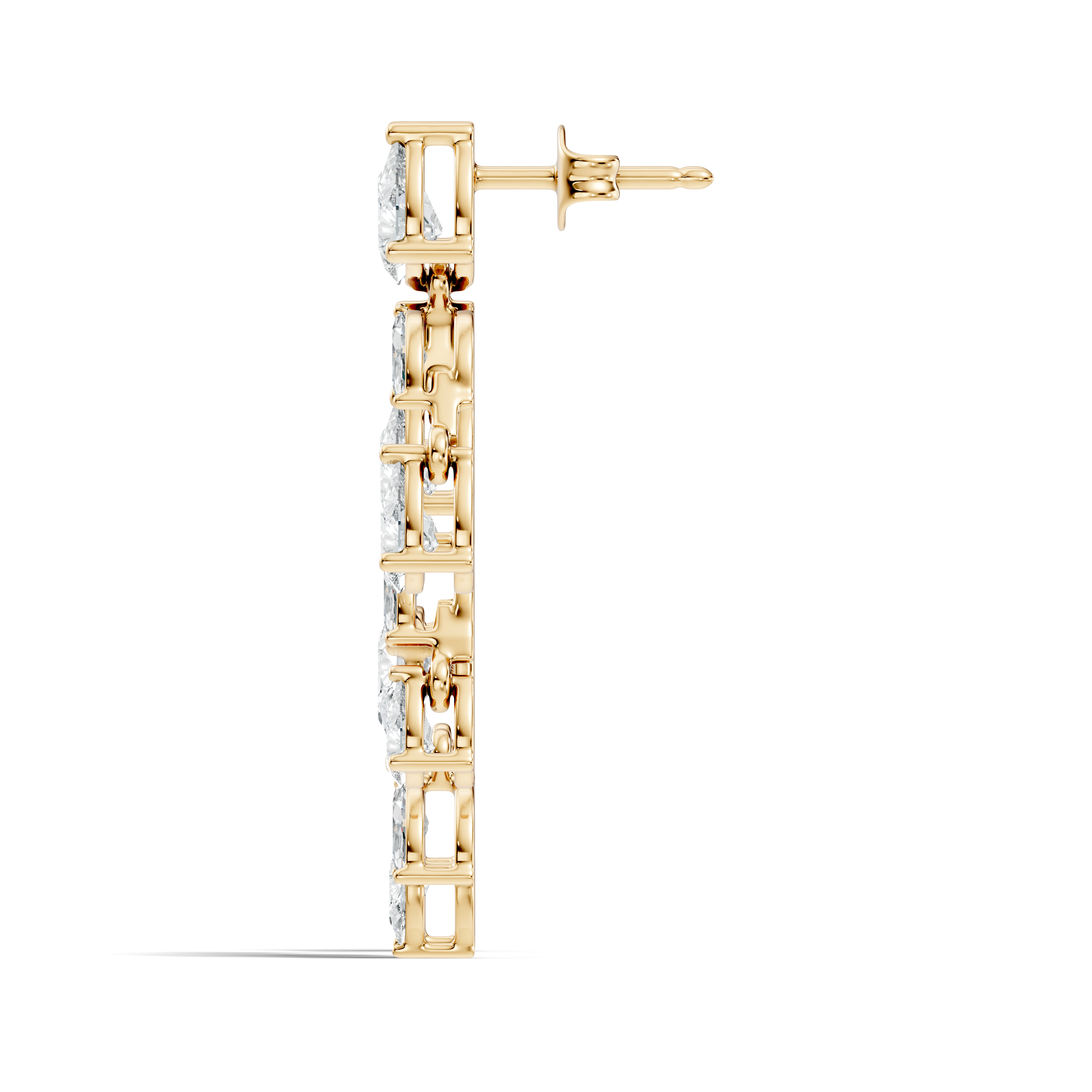 Chandelier Pear & Marquise Diamond Statement Earrings