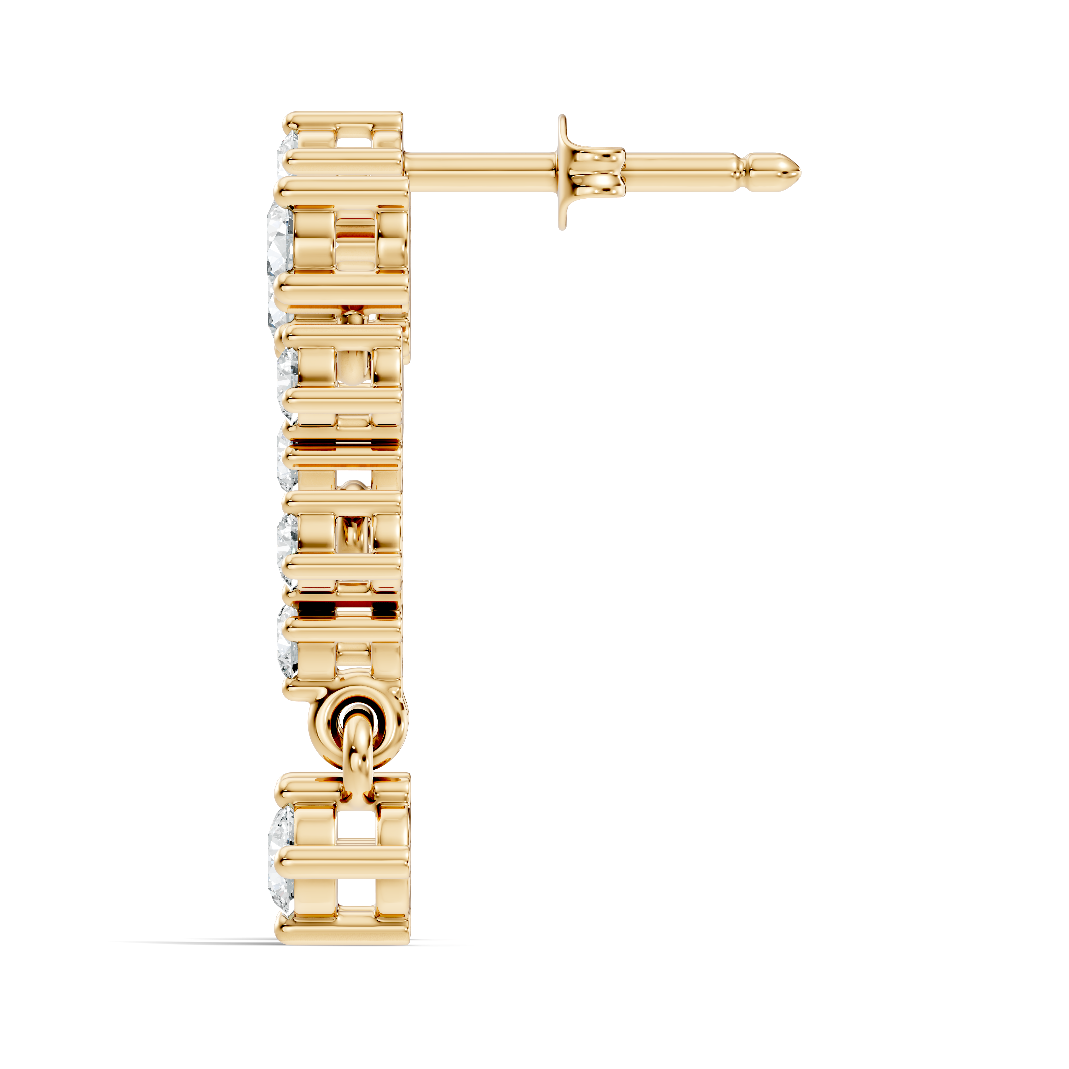 Asymmetric Cluster Drop Earrings