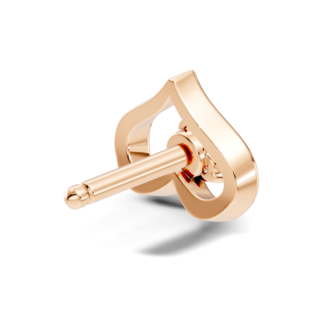 Open Heart Trio Diamond Nose Pin