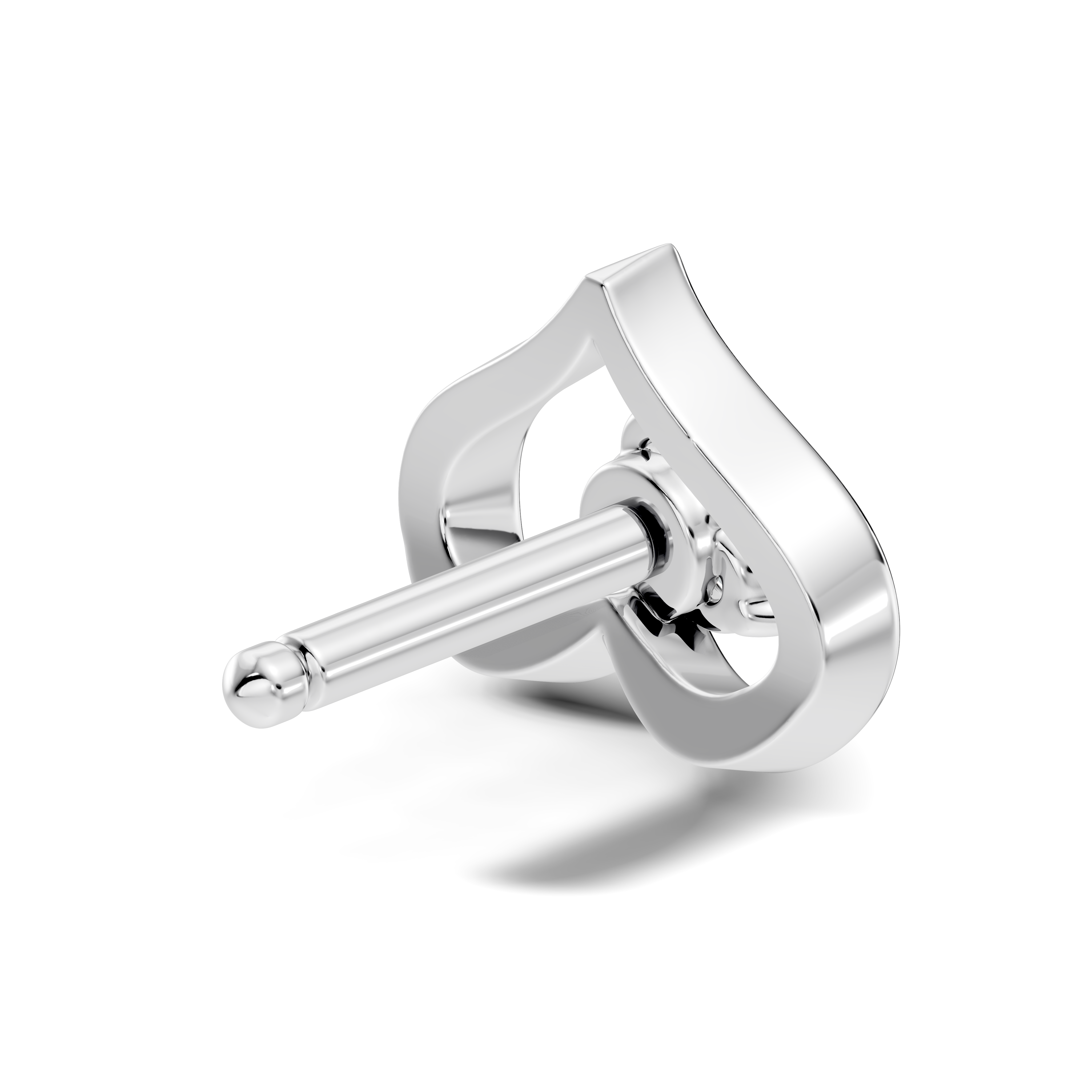 Open Heart Trio Diamond Nose Pin