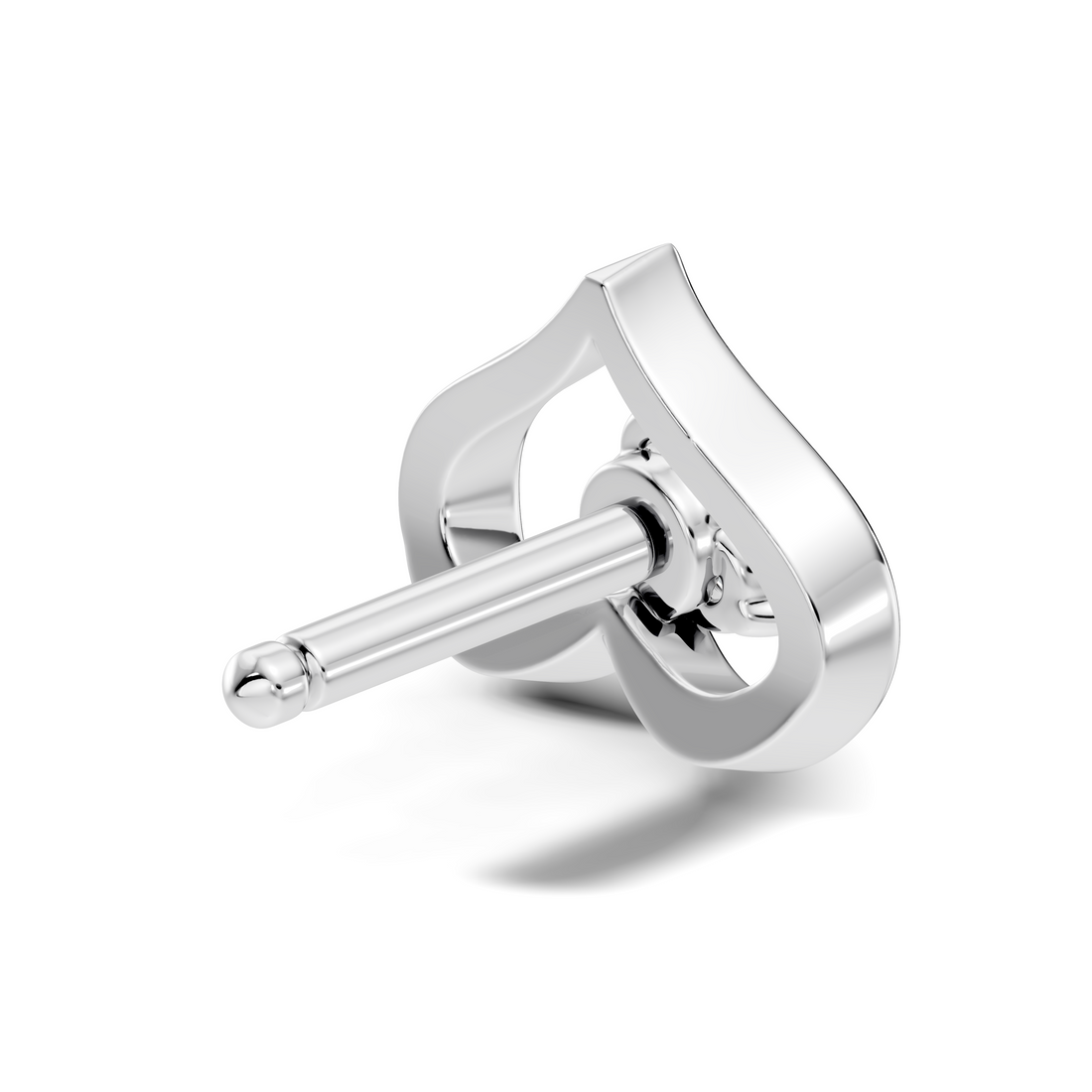 Open Heart Trio Diamond Nose Pin