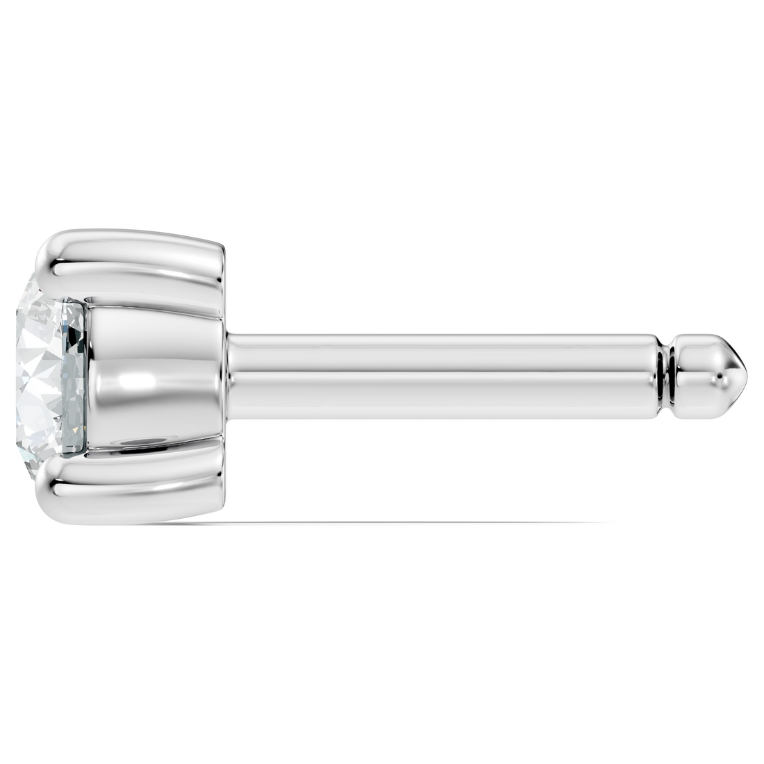 Classic Four-Prong 11 Pointer Solitaire Diamond Nose Pin