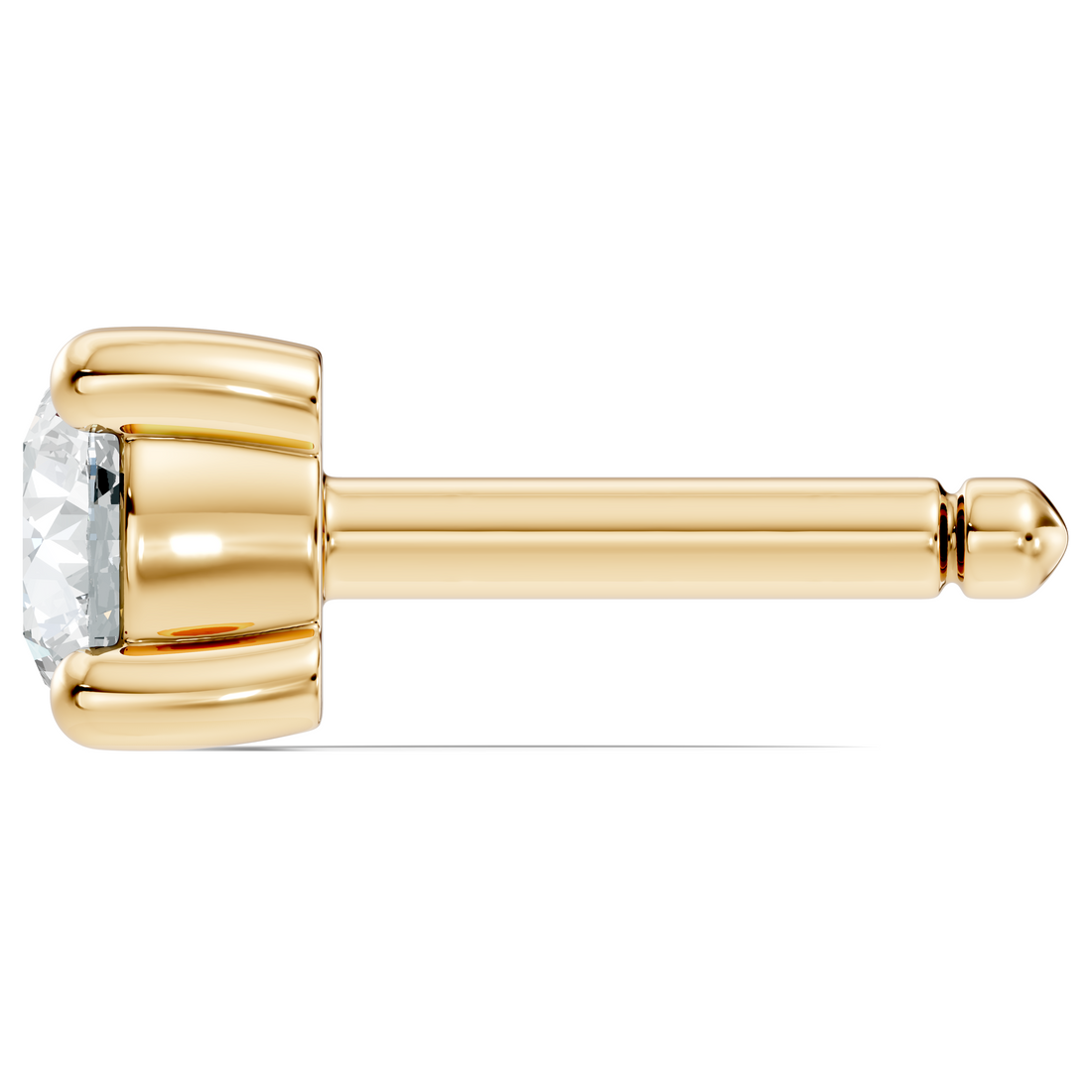 Classic Four-Prong 11 Pointer Solitaire Diamond Nose Pin