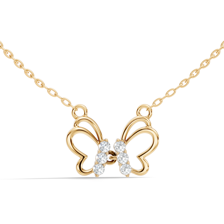 Butterfly Diamond Station Pendant