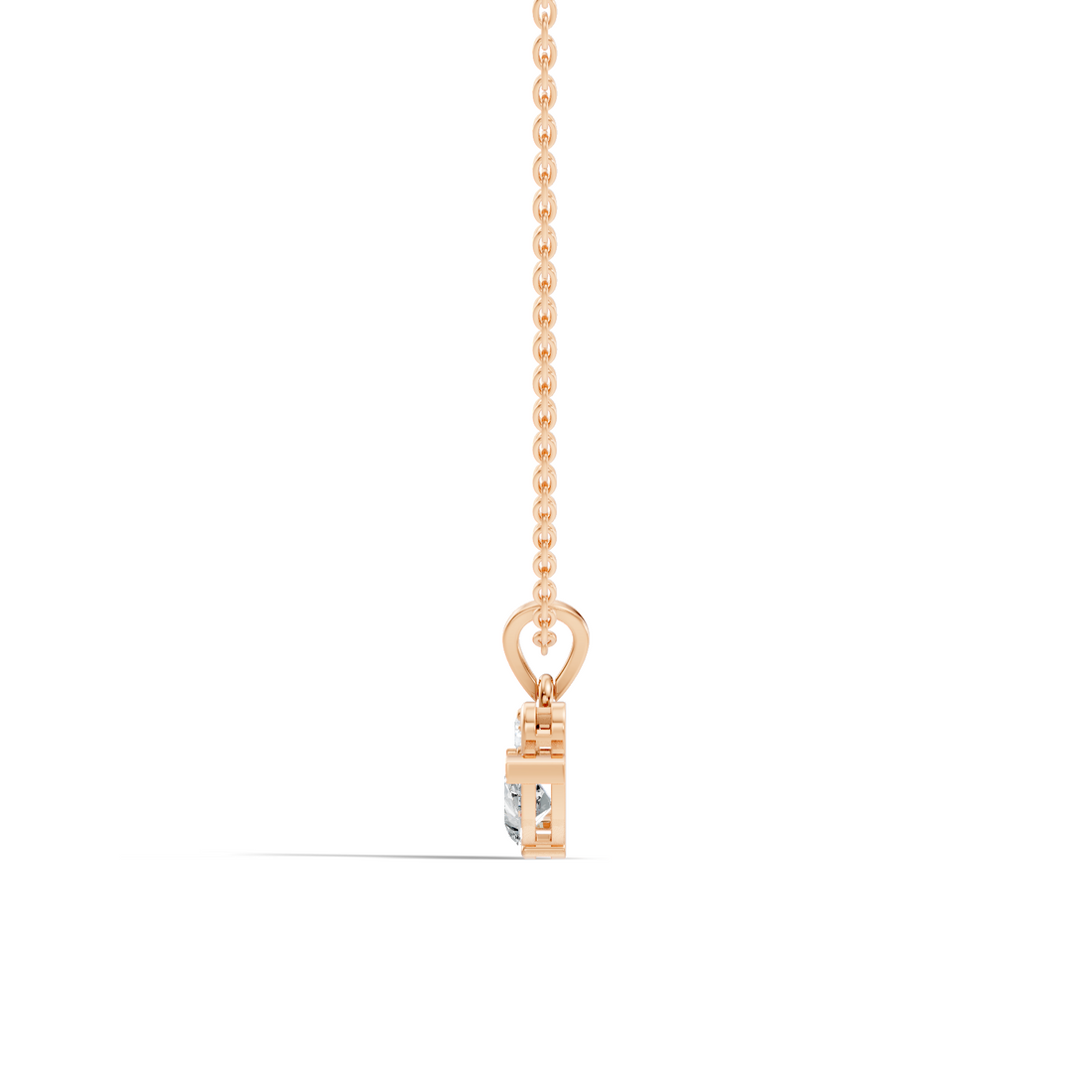 Dual Swan Diamond Motif Pendant