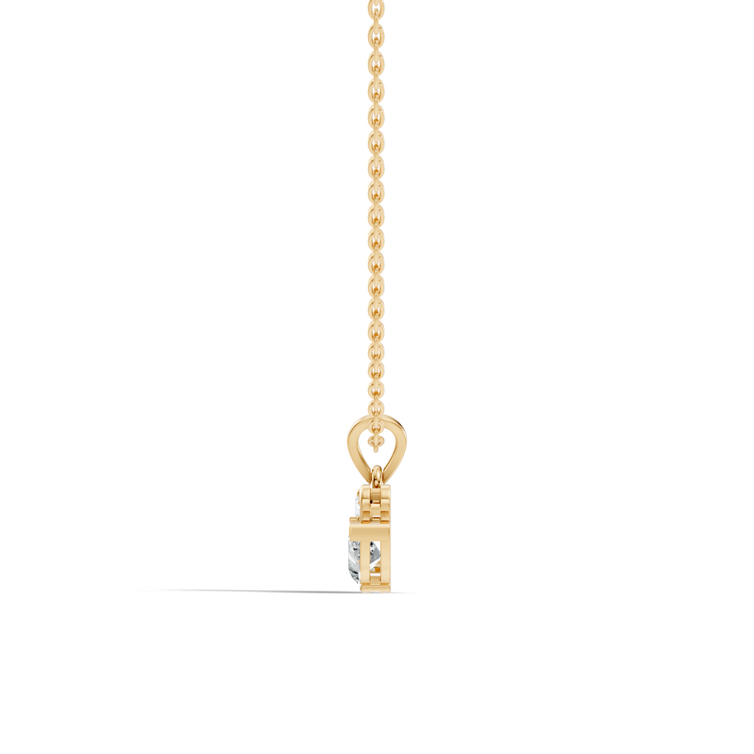 Dual Swan Diamond Motif Pendant