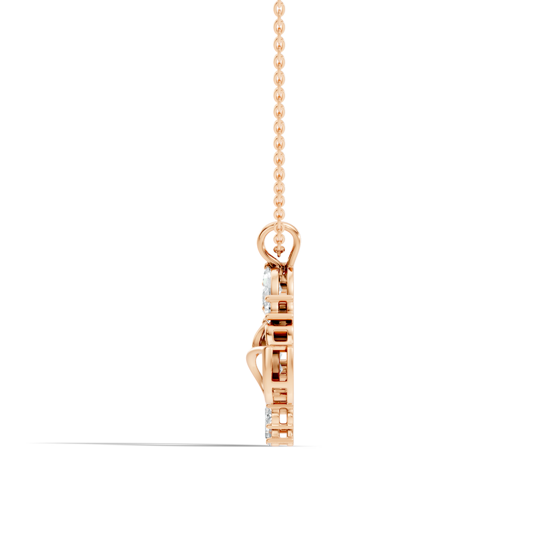 Flower Wreath Diamond Pendant