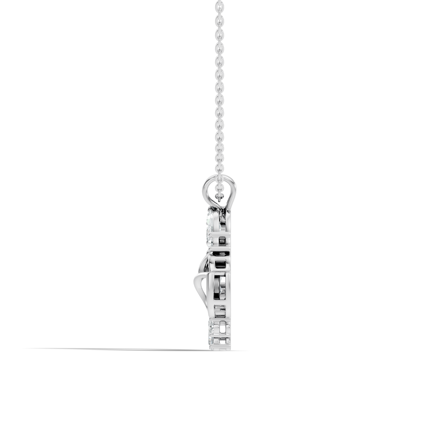 Flower Wreath Diamond Pendant