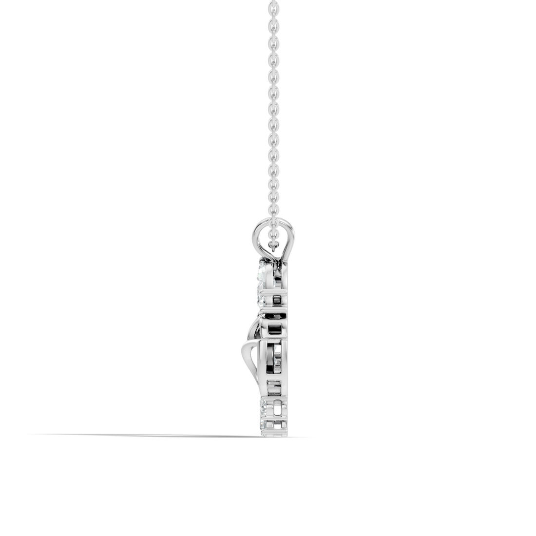 Flower Wreath Diamond Pendant