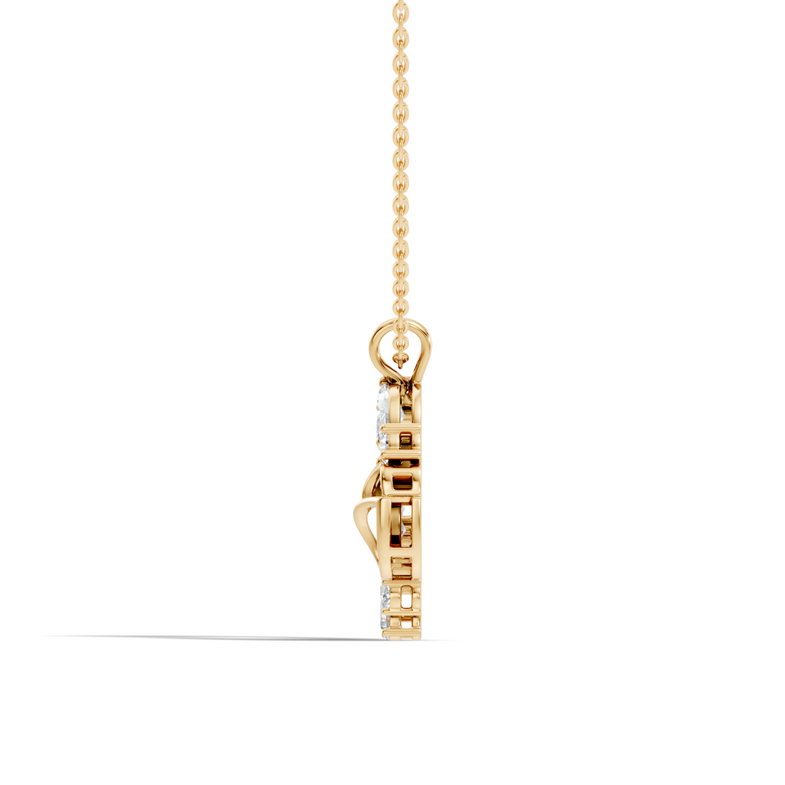 Flower Wreath Diamond Pendant